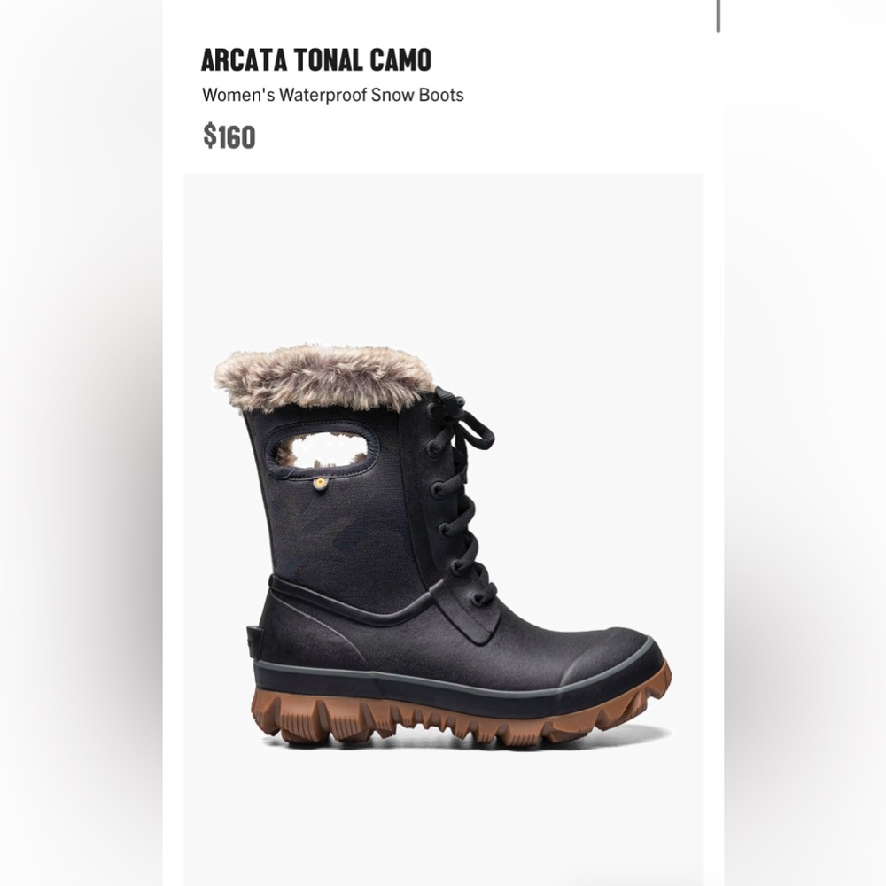 BOGS ARCATA TONAL CAMO | Women’s Winter Boots | Size 10